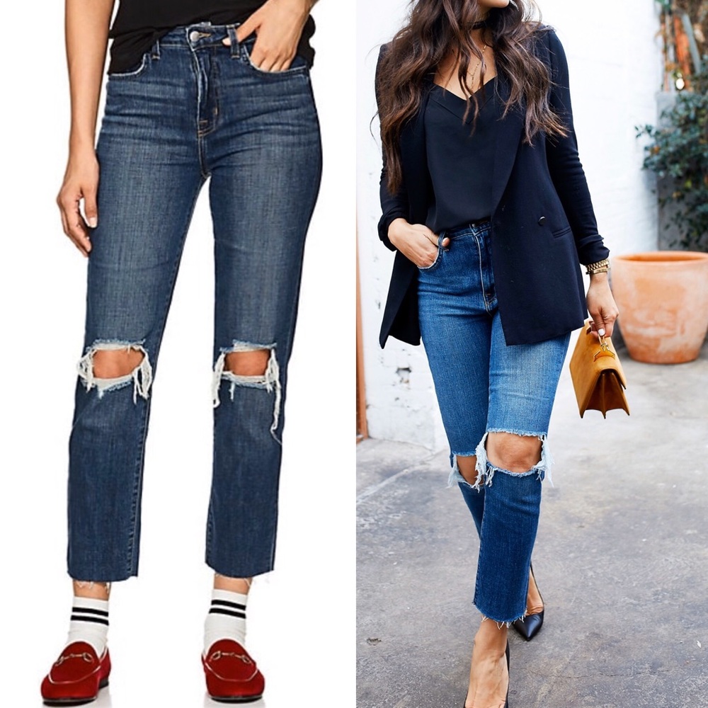 NWT L’AGENCE Audrina High Rise Straight Jean Sz 30